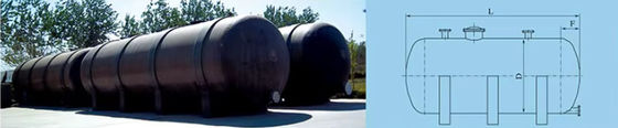 Individuell angepasster GRP-Vertikaler Horizontal-FRP-Tank HCl-Speicher für Benzoesäure