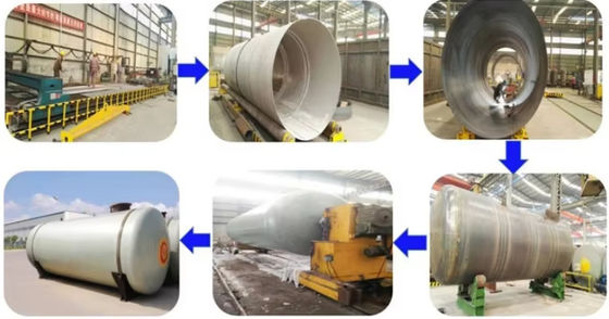 Individuell angepasster GRP-Vertikaler Horizontal-FRP-Tank HCl-Speicher für Benzoesäure