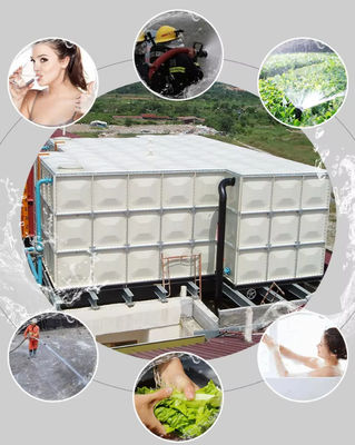 Glatte Oberfläche Große Liter FRP-Panel Wasserspeicher Tank Riesen Gallonen Regenwasser Ernte