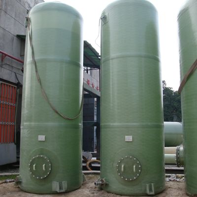 FRP-Industrialchemikalien-Speicherbehälter individualisierte Kapazität flacher Boden FRP-Vertikaltank