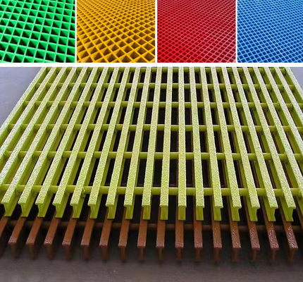 UV-freie, glatte, aus FRP geformte Glasfasergitter 38x38x38mm GRP-Baumgitter