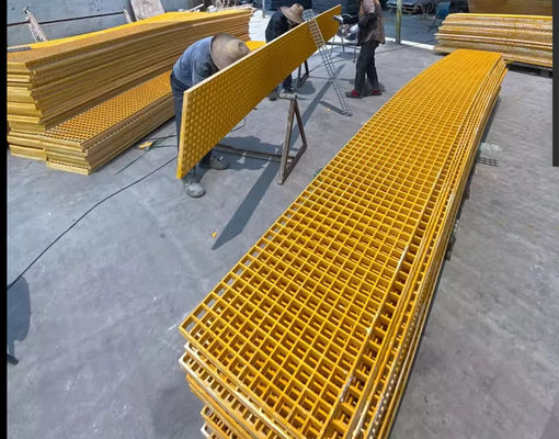 GRP-Landschaftsgitter Frp-Gitter 38x38mm Schiebefeste für Schwimmbäder