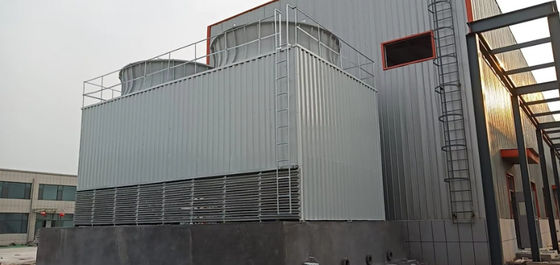 FRP-GRP-Struktur Doppelluftaufgang Wasserkühlturm Quadrat Kreuzfluss Geräuscharm