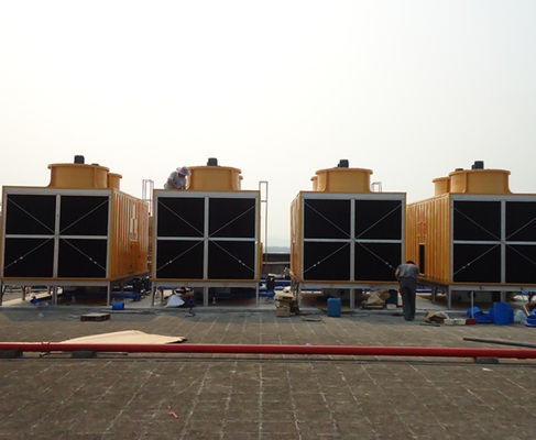 Gegenstrom Frp Quadrat Kühlturm GRP Kreuzstrom Kühlturm OEM Größe