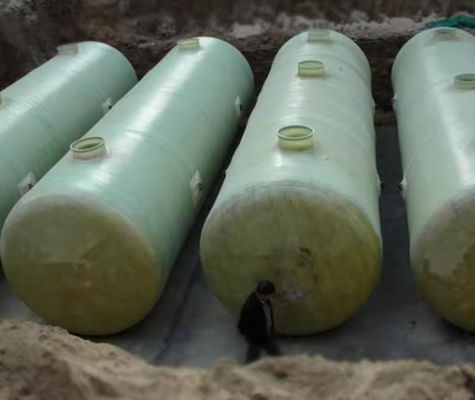 500L/Stunde FRP unterirdischer Septikbehälter, Abwasserbehandlung FRP Bio-Abwasserbehälter