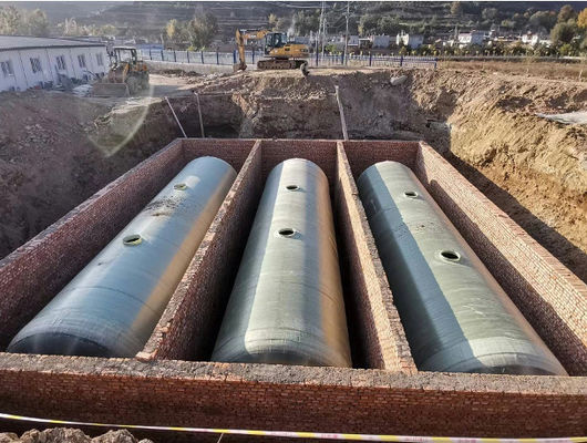 1000L Bioseptikbehälter aus FRP ohne Leckage Abwasserbehälter aus Glasfaser Abwasserbehandlung