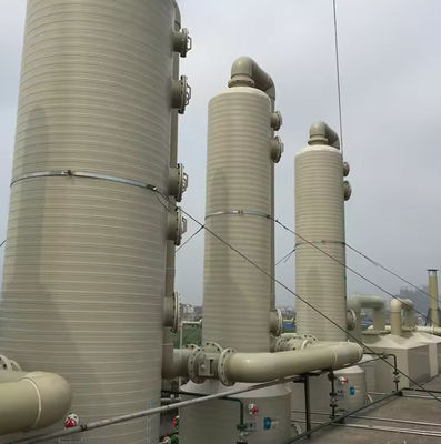 Mehrfarbige Gelbeschichtung FRP Reinigung Absorptionsturm Säure Nebel Absorption individuell