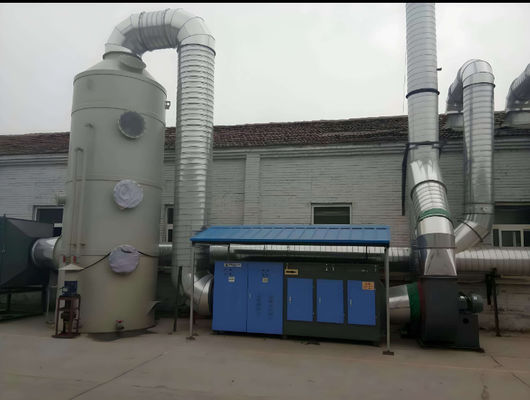 Mehrfarbige Gelbeschichtung Biogas FRP Säure Nebel Absorptionsturm Spray-Packed Tower
