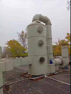 Mehrfarbige Gelbeschichtung Biogas FRP Säure Nebel Absorptionsturm Spray-Packed Tower