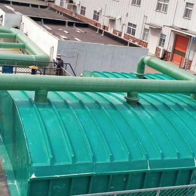 Spezielle Dicke GRP FRP Abdeckplatte Flachglasfaser Abwasserbecken Abdeckung Gas Sammlung