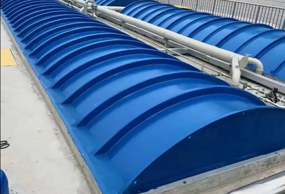 Kurve oder flache Form GRP FRP Abdeckplatte, Glasfaser Abwasserbecken Tank Abdeckung
