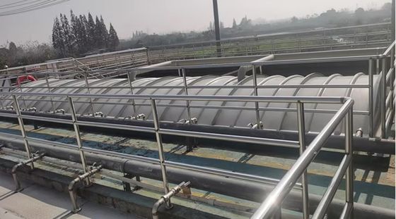 Mehrfarbige Frp Abwasserbehälter Abdeckungen Bogen Gas Sammlung Hood Abdeckung Regenfest