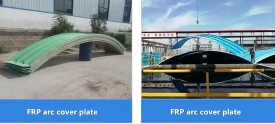 Industrielle Abwasserbecken FRP-Abdeckung Glasfaser Welldach Fliesenblech Flammschutzmittel