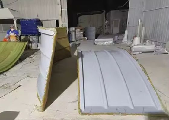 Industrielle FRP-Abdeckung Platte Wasseraufbereitung Abwasserbehälter Glasfaser Frp-Bogenabdeckung