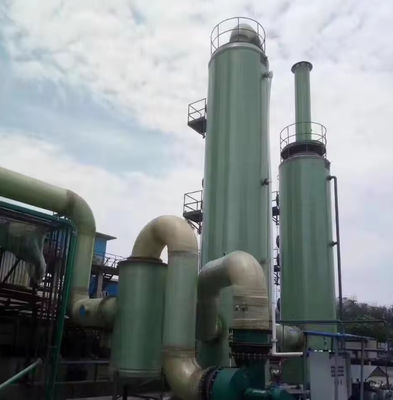 Individuell angefertigter FRP-Entschwefelungsturm Industrieller GRP-Reinigungsturm