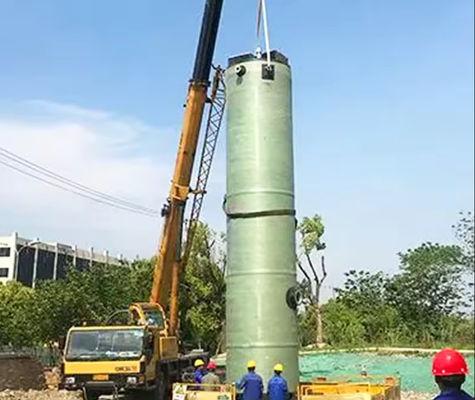 Hochintegration Abwasserheben Regenwasserpumpenstation FRP GRP Struktur