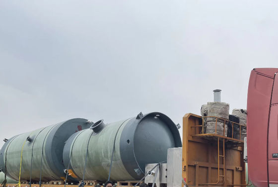 Industrielle intelligente GRP-FRP-Pumpenstation Integrierte Prefabrizierte Kanalisationsliftstation Pumpe