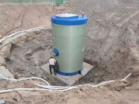 FRP-vorgefertigte unterwasserfähige Pumpstationen für Wasserheben und Abwasserbehandlung