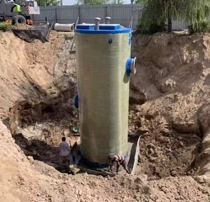 Integrierte FRP-Pumpstationen aus GRP für Hochwasserschutz