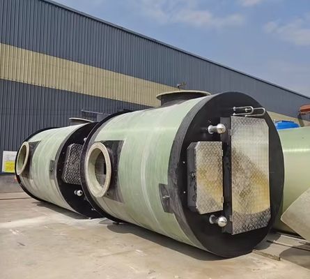 Integrierte FRP-Pumpstationen aus GRP für Hochwasserschutz