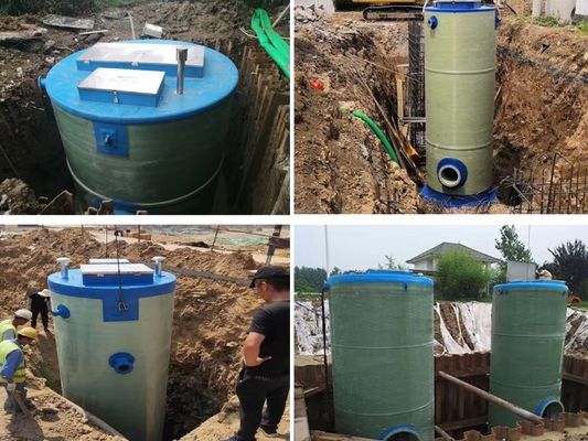 Frp GRp integrierte Hebestation Pumpe, Regenwasseransammlung Kanalisation Liftstation