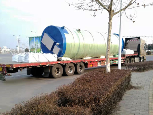 100 m3/h Frp Regenwasser Abwasser Prefab Pumpstationen Integrierte Hebepumpenstation