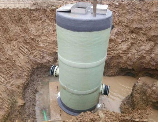 Industrie- und Gewerbe FRP-Pumpstation, Abwasserheberstation PLC-Steuerung
