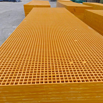 Feuerdichte Glasfaser FRP Quadratgitter Dicke 25 mm 30 mm 38 mm 50 mm