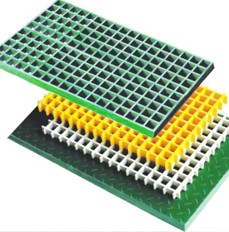 38x38mm FRP Gitter für Solarkollektoren Dach-Oberpflaster Gehwege Kunststoff-Bodengitterplatten