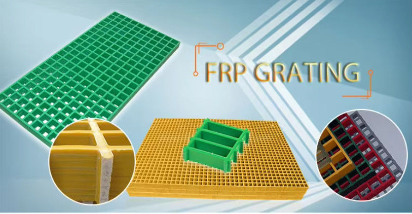 Quadratische GRP FRP Mesh Gitter Schwerlast, Glasfaser Bodengitter Korrosionsbeständigkeit