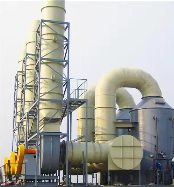 Industrielle FRP-GRP-Absorptionsturm für die Abgas- und Säure-Nebelgasbehandlung