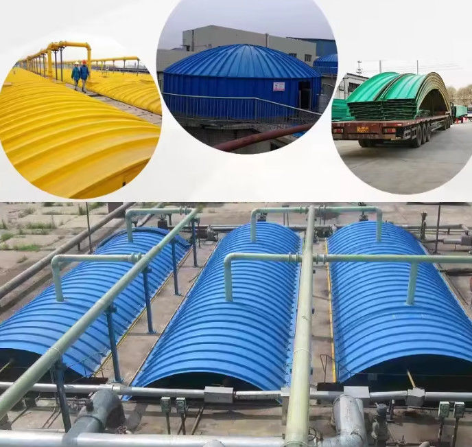 Kurve oder flache Form GRP FRP Abdeckplatte, Glasfaser Abwasserbecken Tank Abdeckung